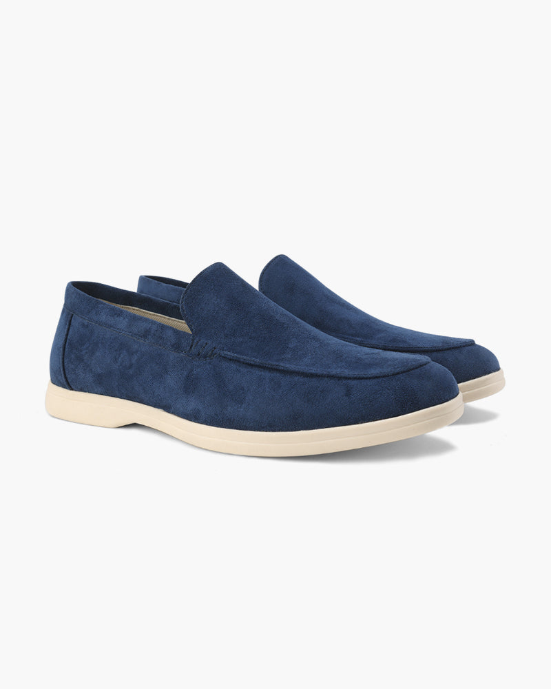 VIBELARA | MOCASINES DE CUERO Y ANTE