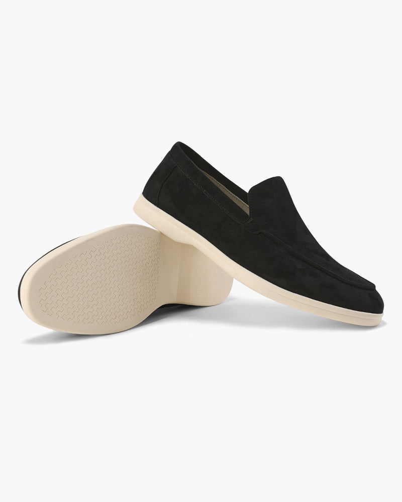 VIBELARA | MOCASINES DE CUERO Y ANTE
