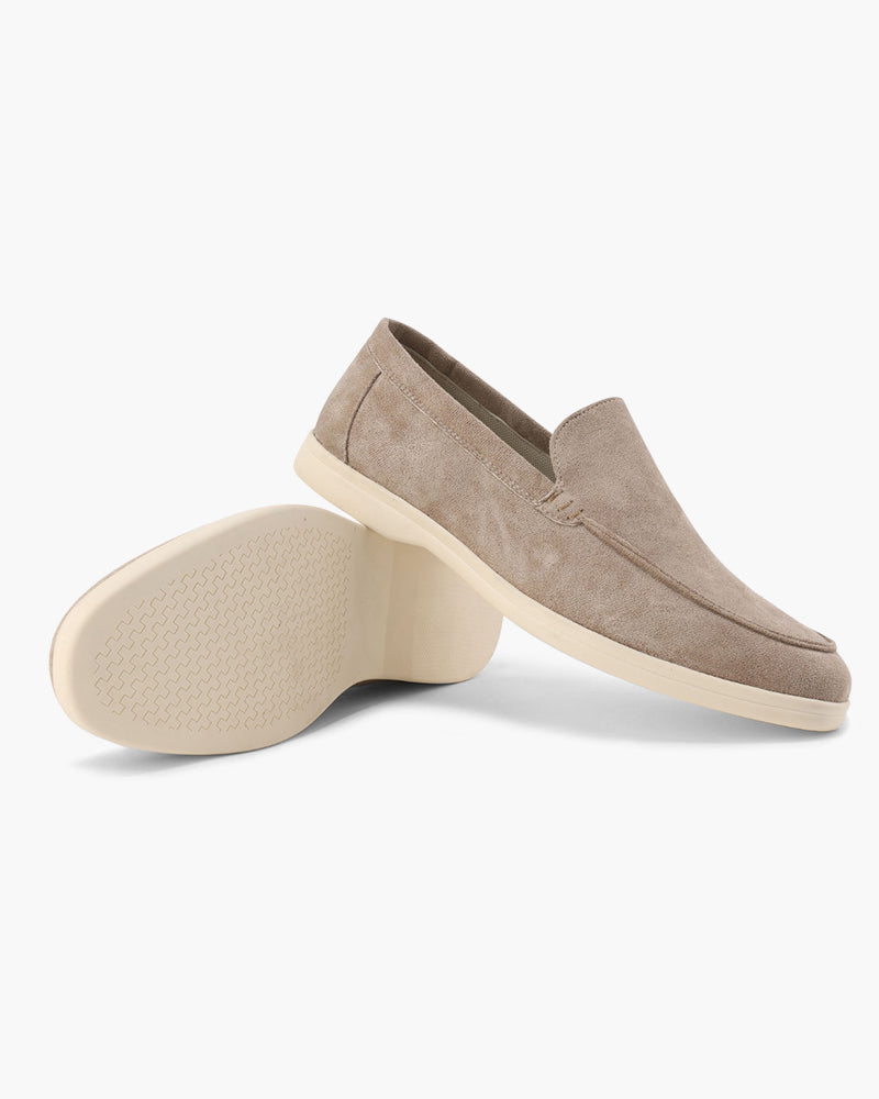 VIBELARA | MOCASINES DE CUERO Y ANTE