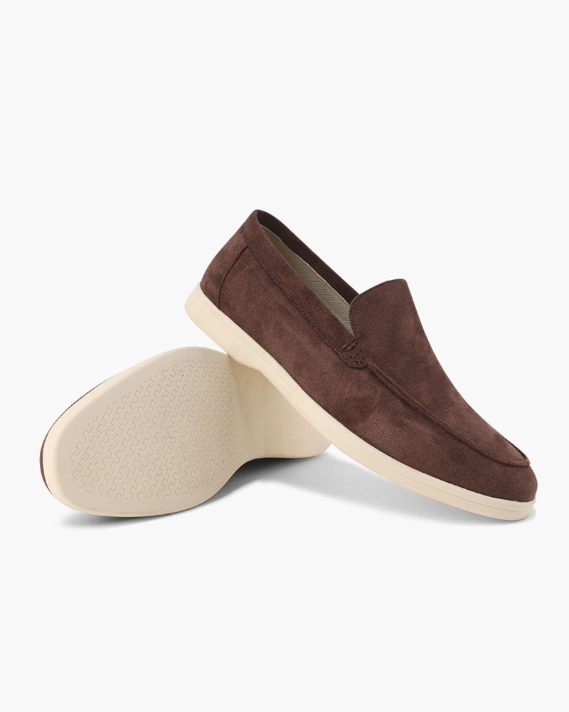 VIBELARA | MOCASINES DE CUERO Y ANTE