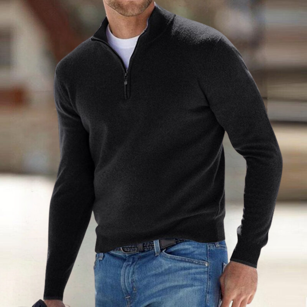 VIBELARA | JERSEY CON CREMALLERA PARA HOMBRE