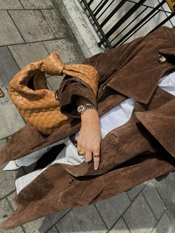 VIBELARA | TRENCH ELEGANTE DE ANTE SUAVE