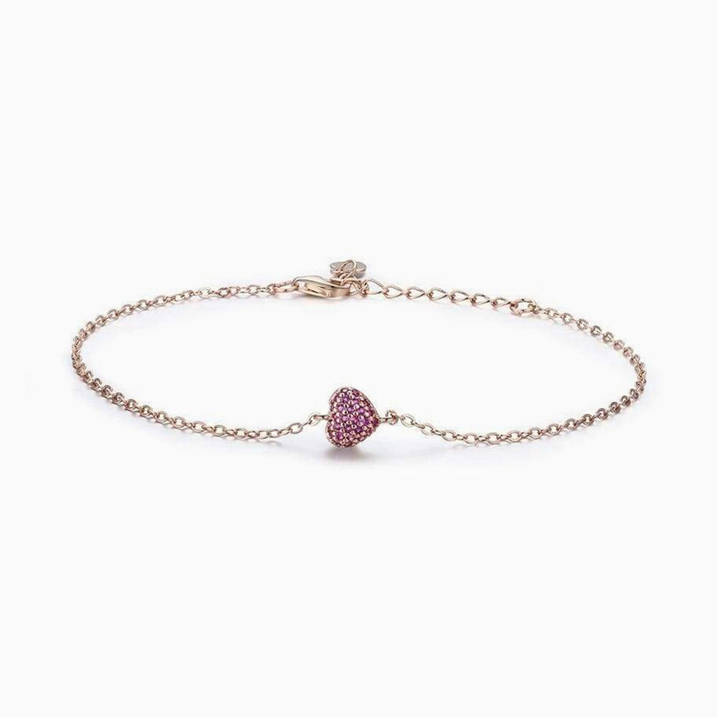 Pulsera con corazón tachuela
