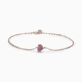 Pulsera con corazón tachuela