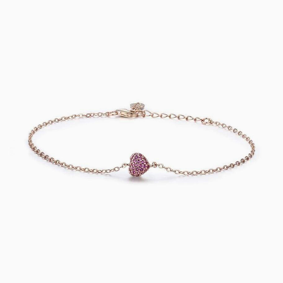 Pulsera con corazón tachuela