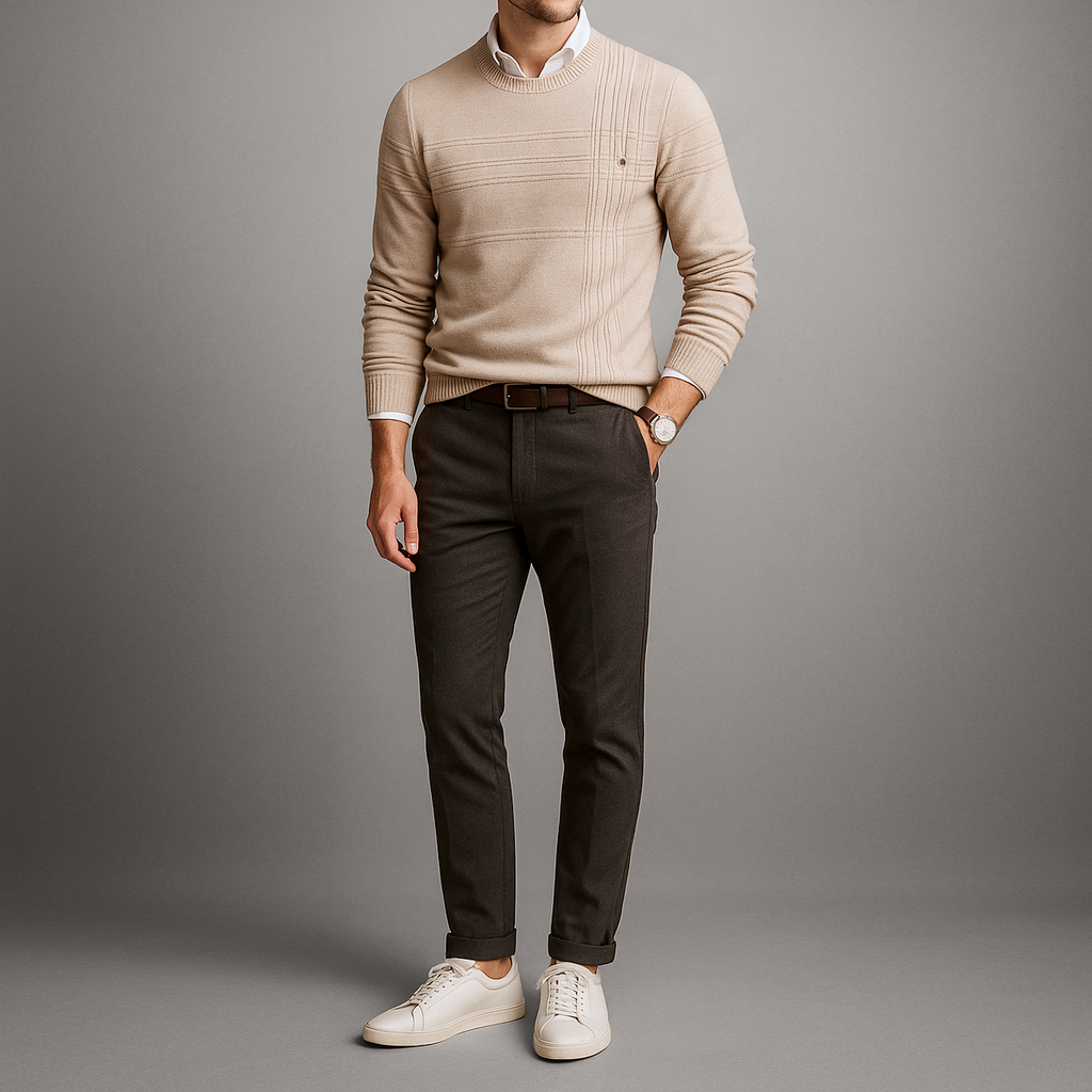 VIBELARA | JERSEY CLÁSICO Y ELEGANTE PARA HOMBRE