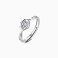 Anillo de corazón de circonia