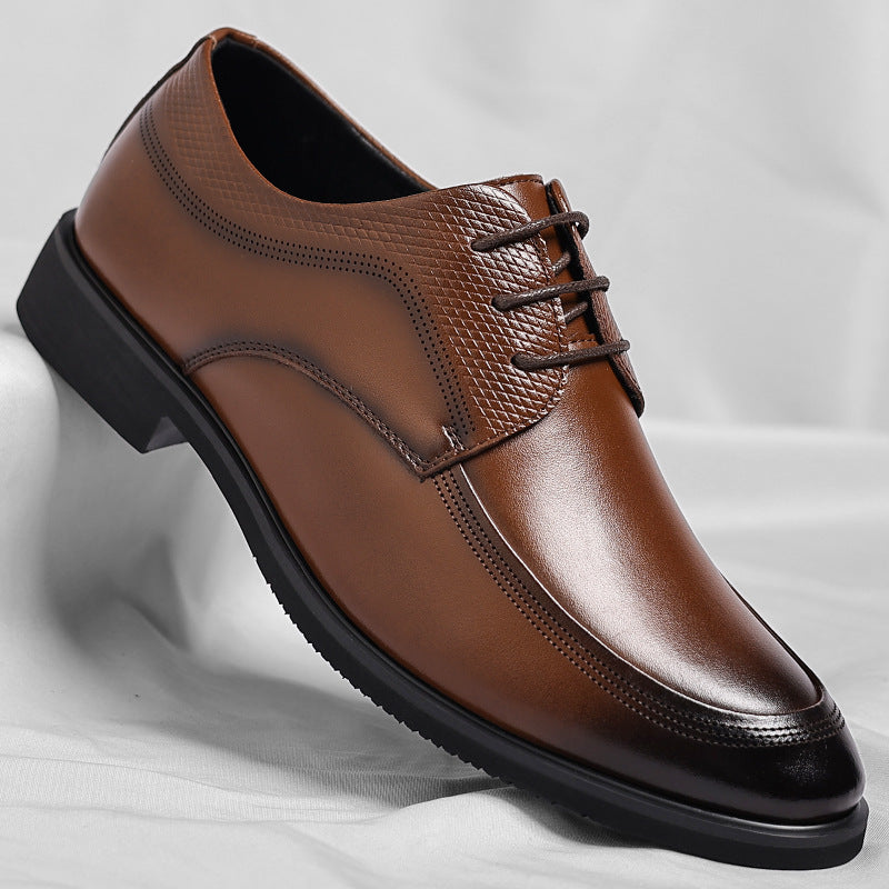 VIBELARA | ZAPATOS OXFORD DE CUERO BRILLANTE