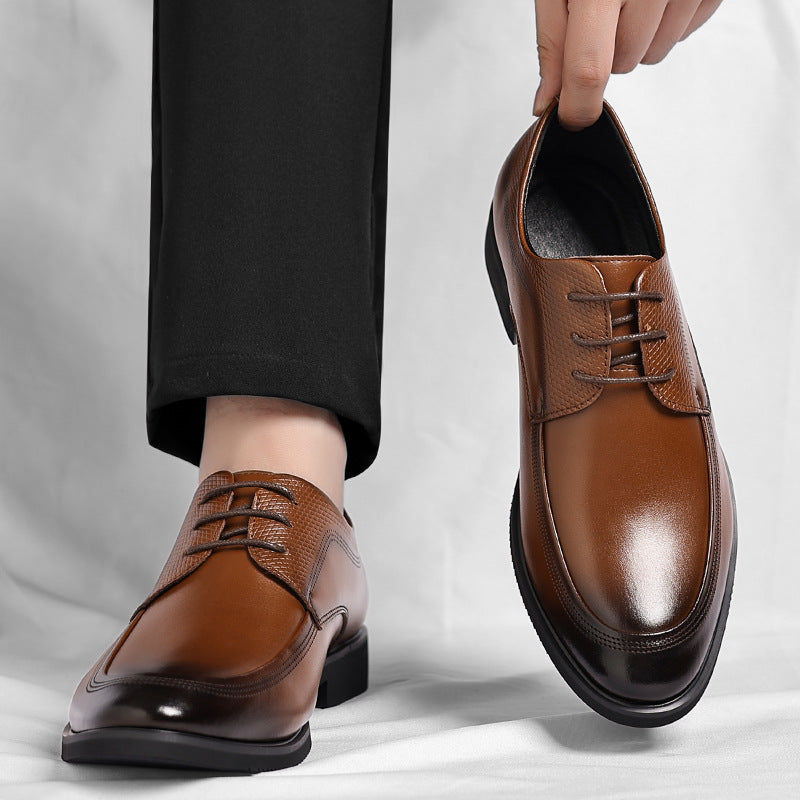 VIBELARA | ZAPATOS OXFORD DE CUERO BRILLANTE