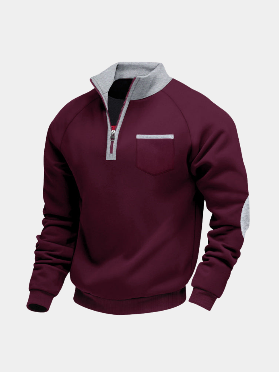 VIBELARA | JERSEY DE FORRO POLAR CON MEDIA CREMALLERA PARA HOMBRE