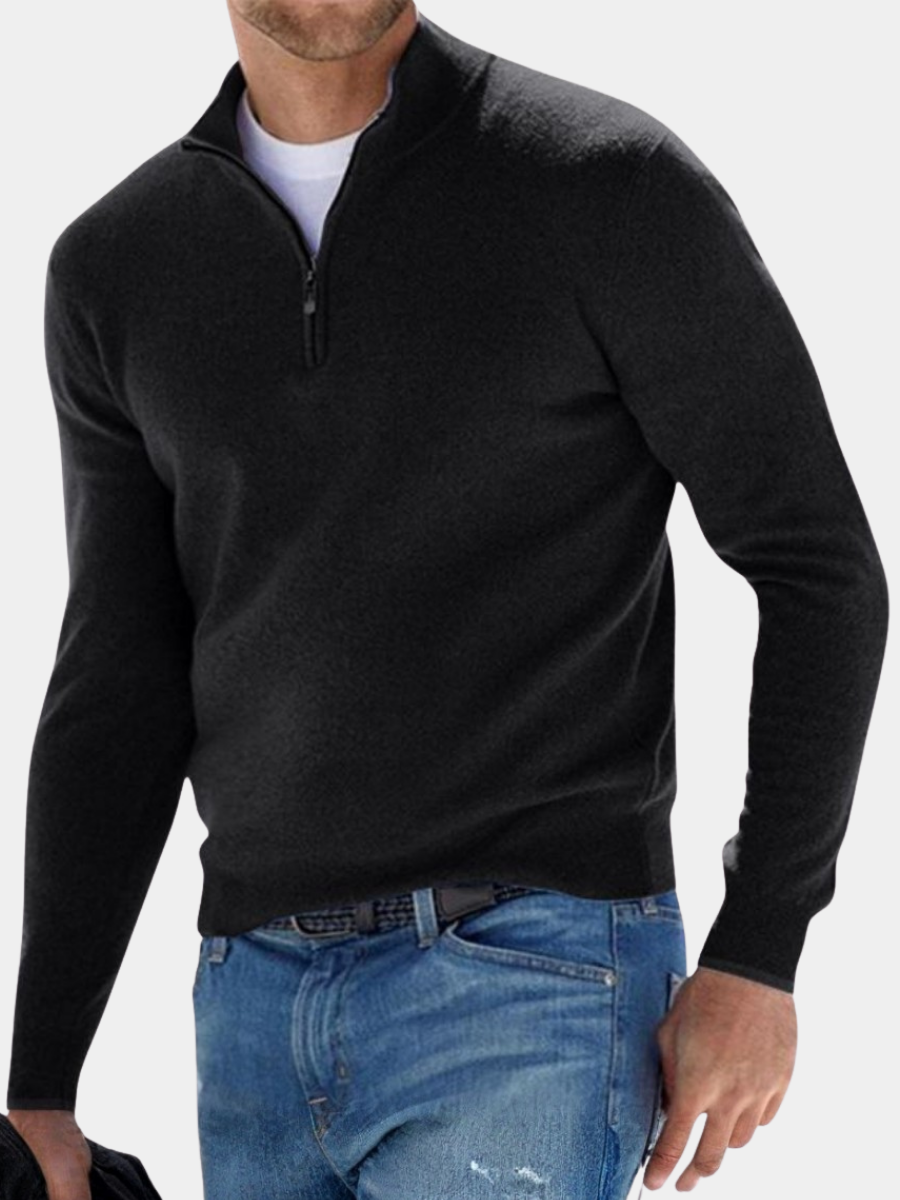 VIBELARA | JERSEY CON CREMALLERA PARA HOMBRE