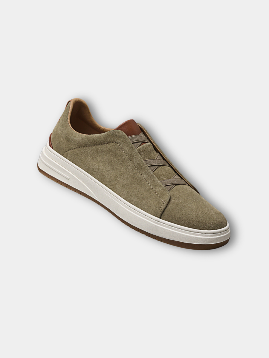 VIBELARA | ZAPATOS DE ANTE SIN CORDONES PARA HOMBRE