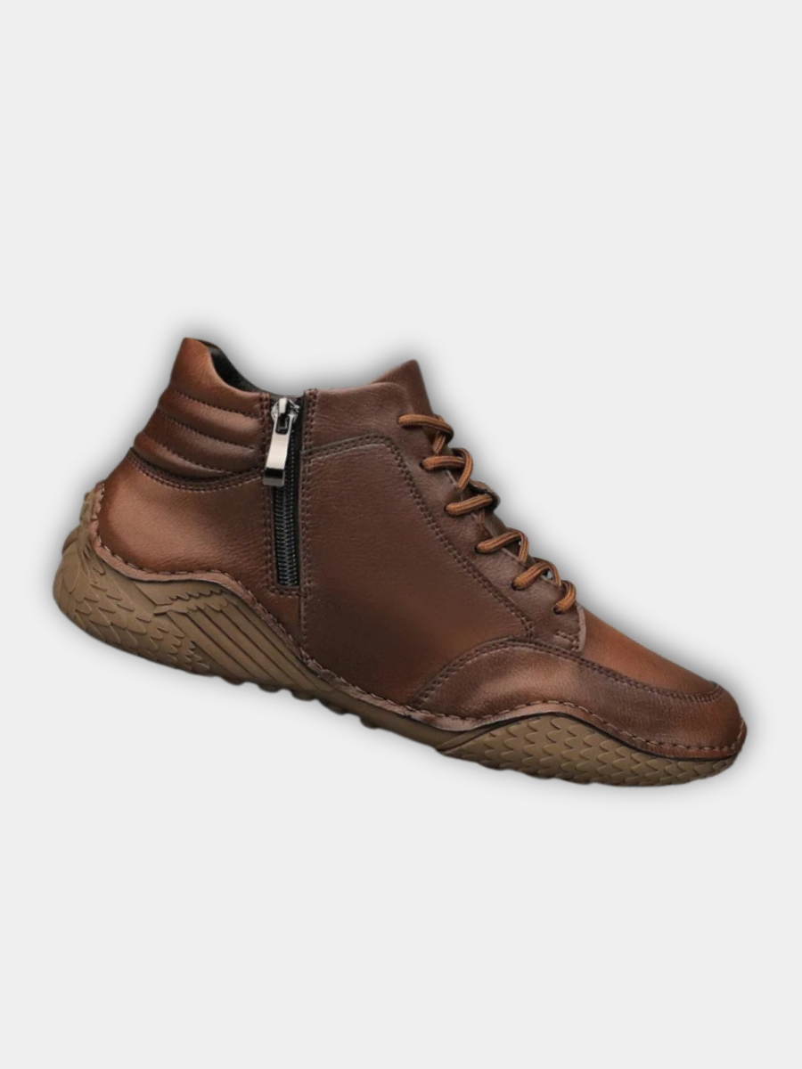 VIBELARA | BOTAS ROBUSTAS DE CUERO PARA HOMBRE