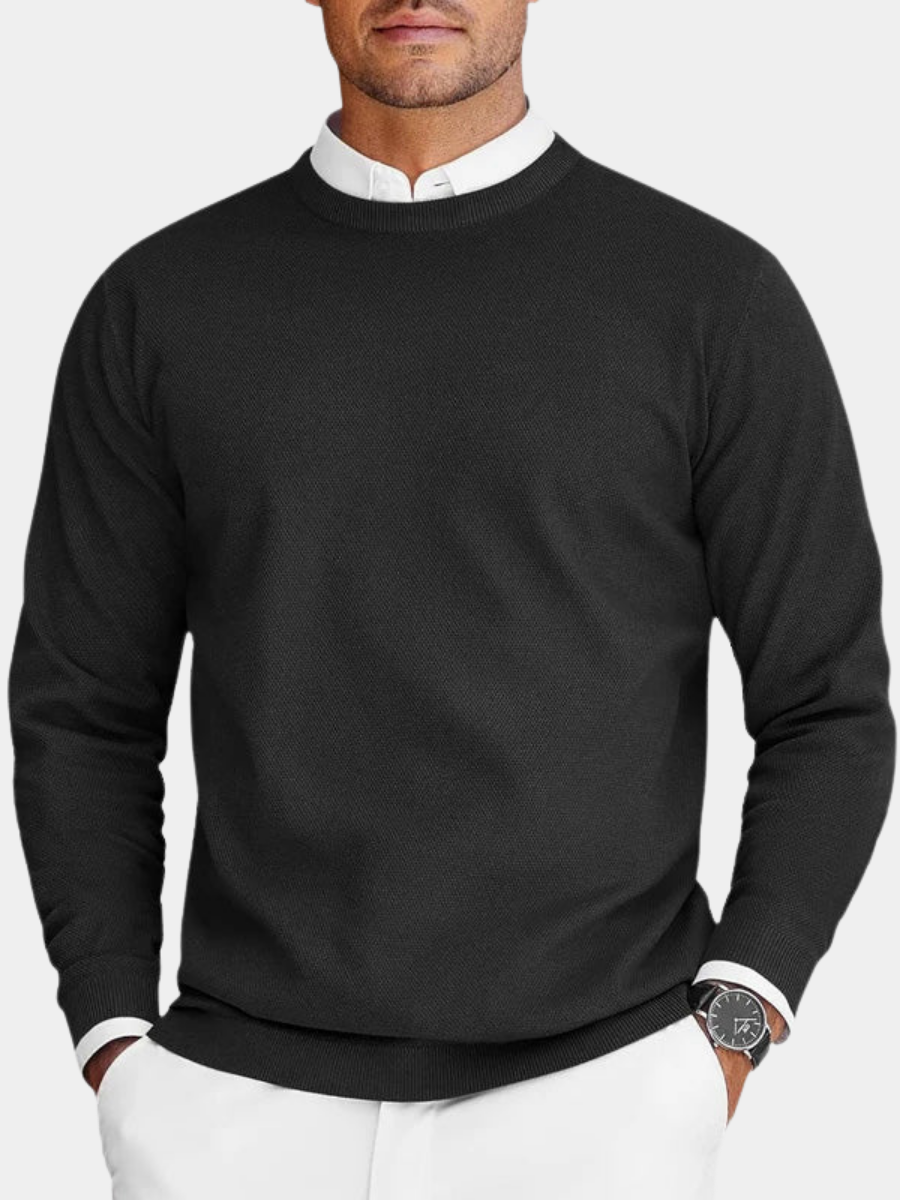 VIBELARA | JERSEY DE CUELLO REDONDO PARA HOMBRE