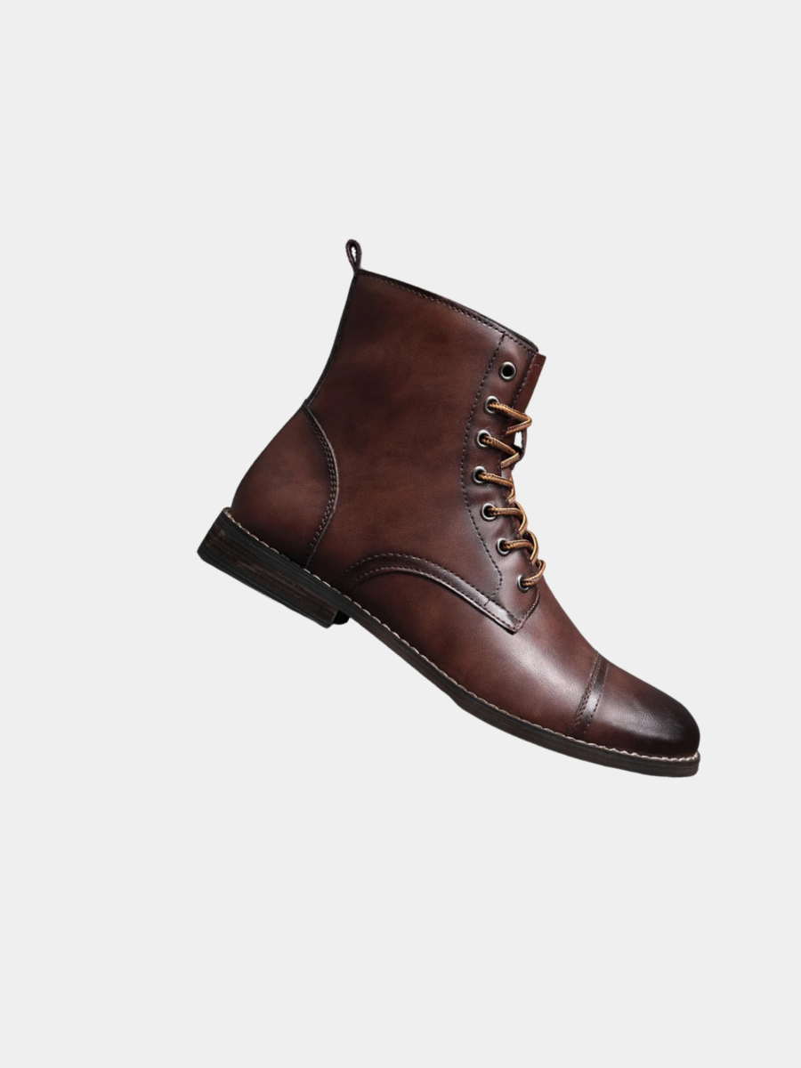 VIBELARA | BOTAS URBANAS DE PIEL ENVEJECIDA PARA HOMBRE