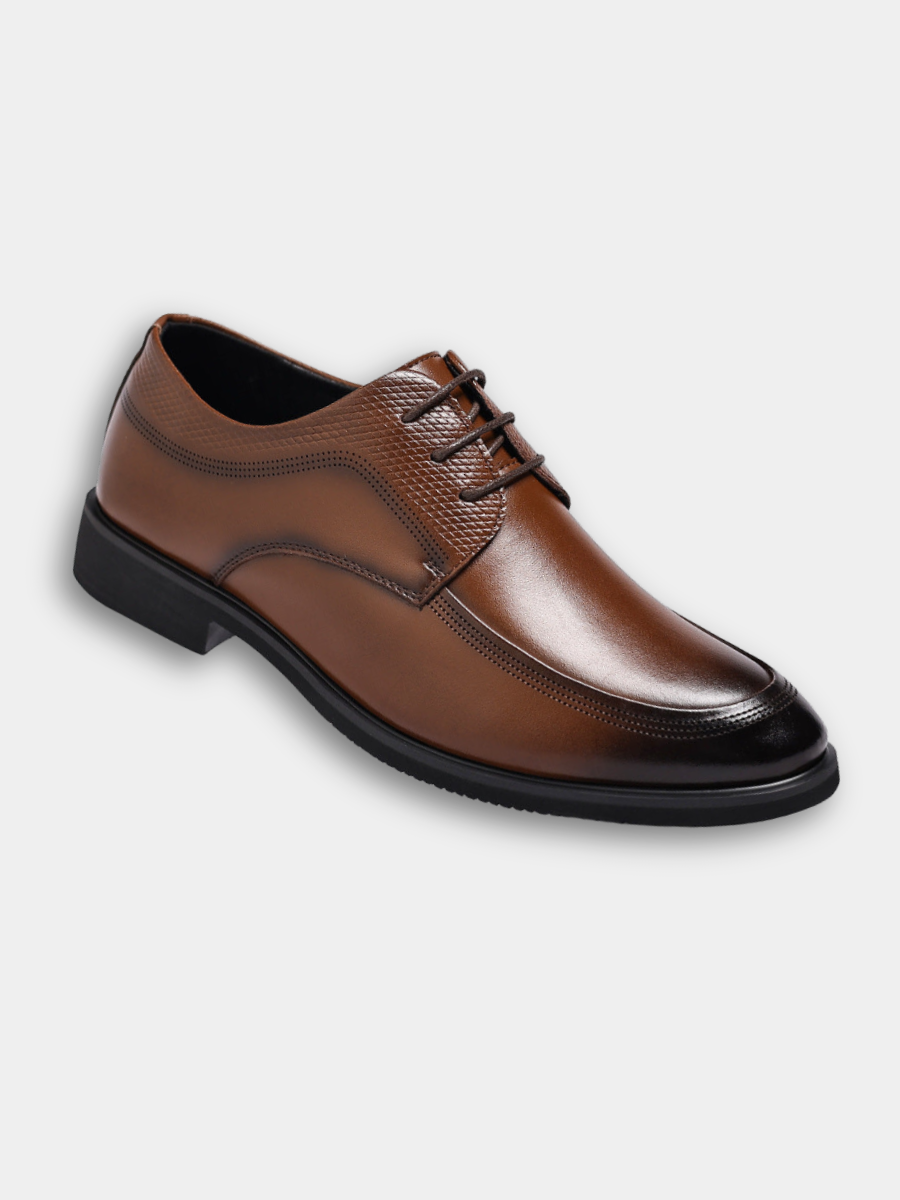 VIBELARA | ZAPATOS OXFORD DE CUERO BRILLANTE