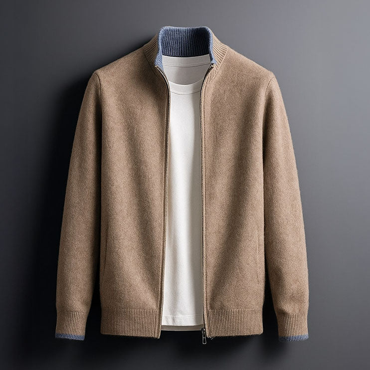 VIBELARA | JERSEY CON CREMALLERA PARA HOMBRE