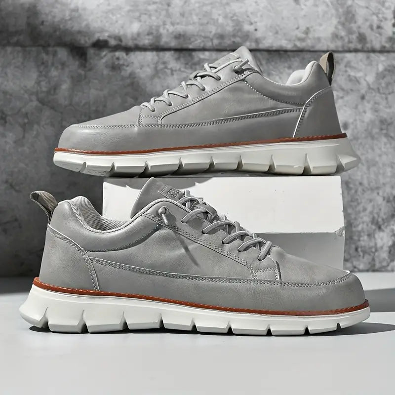 VIBELARA | SNEAKERS DE CUERO CON SOPORTE