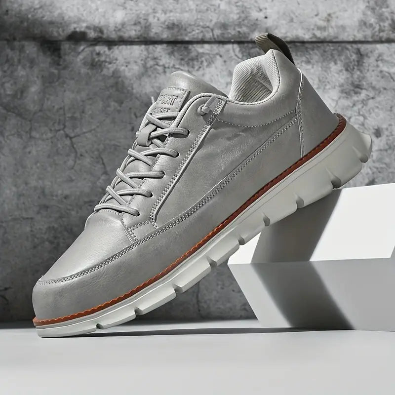 VIBELARA | SNEAKERS DE CUERO CON SOPORTE
