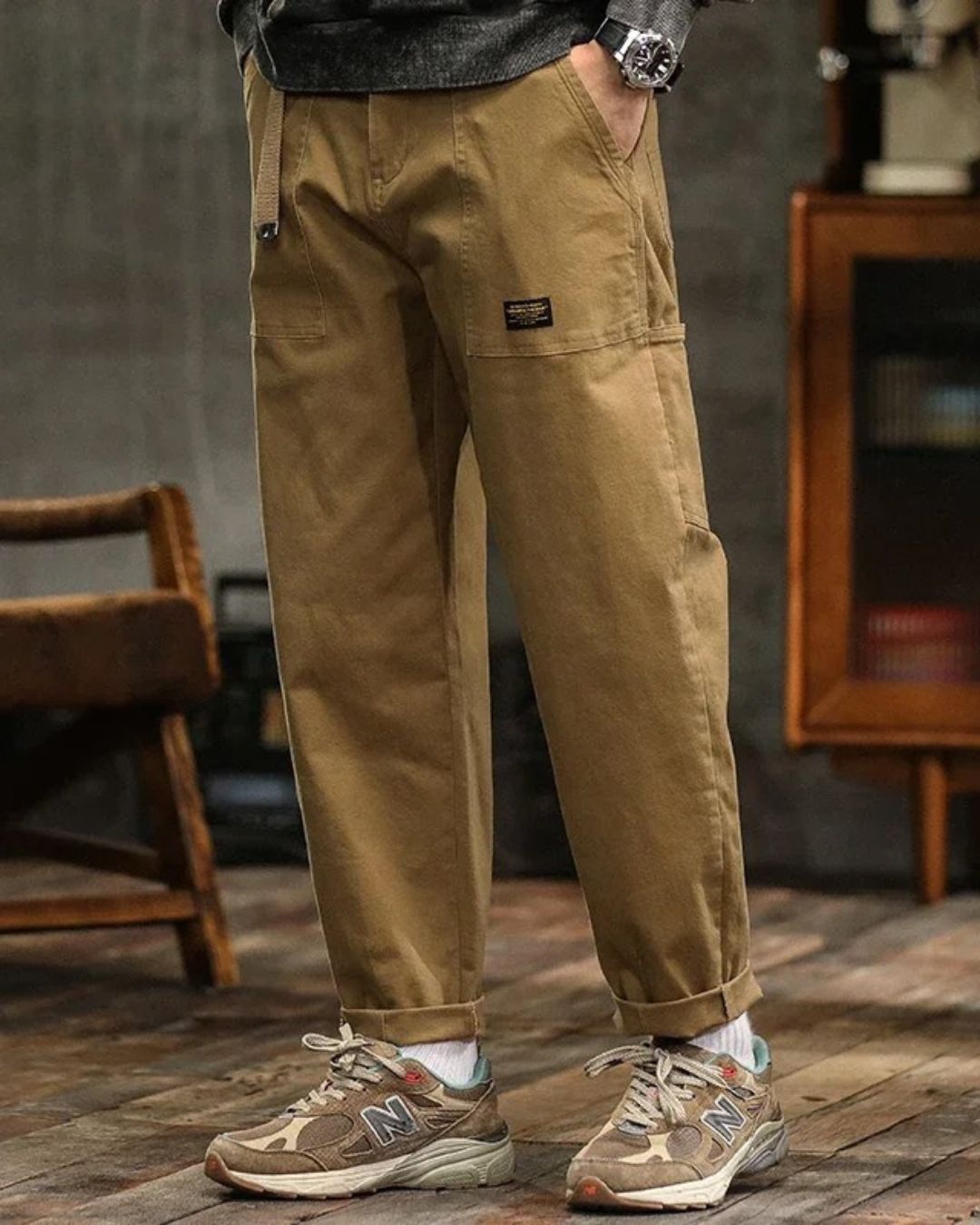 VIBELARA | PANTALÓN CARGO CLÁSICO