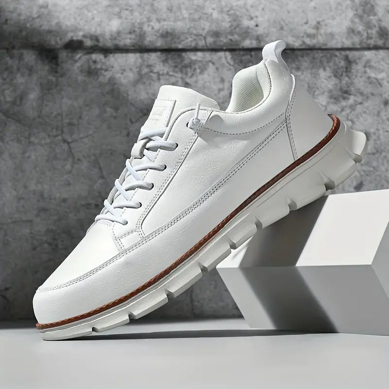 VIBELARA | SNEAKERS DE CUERO CON SOPORTE