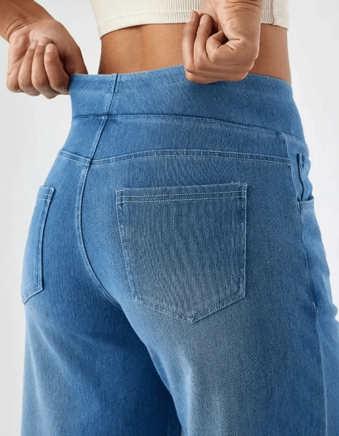 VIBELARA | PANTALÓN CÓMODO CON CINTURA ELÁSTICA