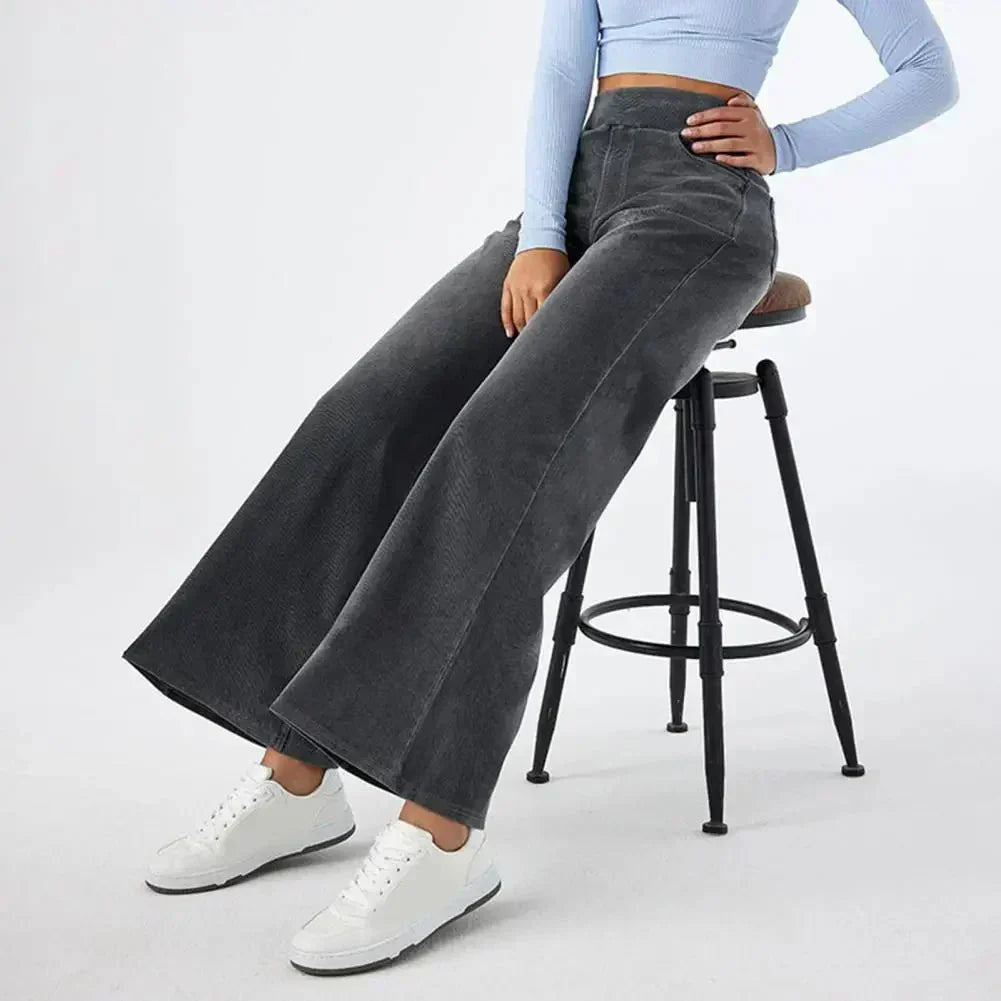 VIBELARA | PANTALÓN CÓMODO CON CINTURA ELÁSTICA