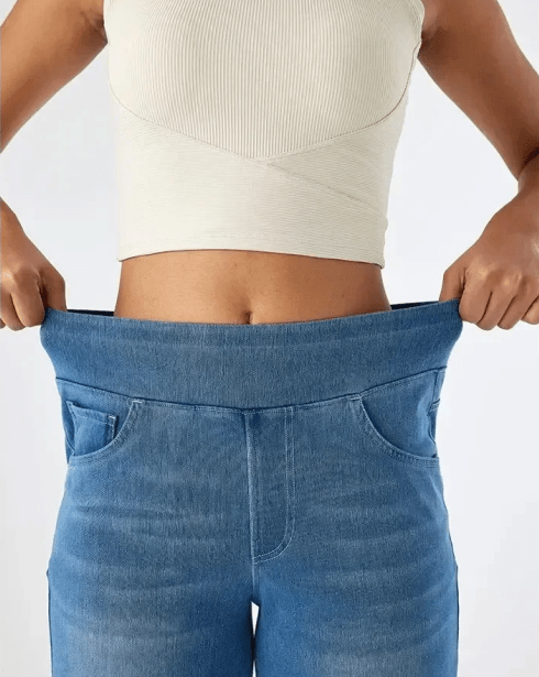 VIBELARA | PANTALÓN CÓMODO CON CINTURA ELÁSTICA