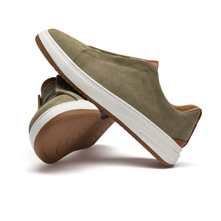 VIBELARA | ZAPATOS DE ANTE SIN CORDONES PARA HOMBRE