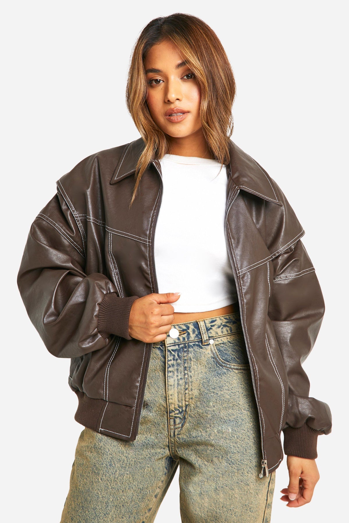 VIBELARA | CAZADORA BOMBER OVERSIZE