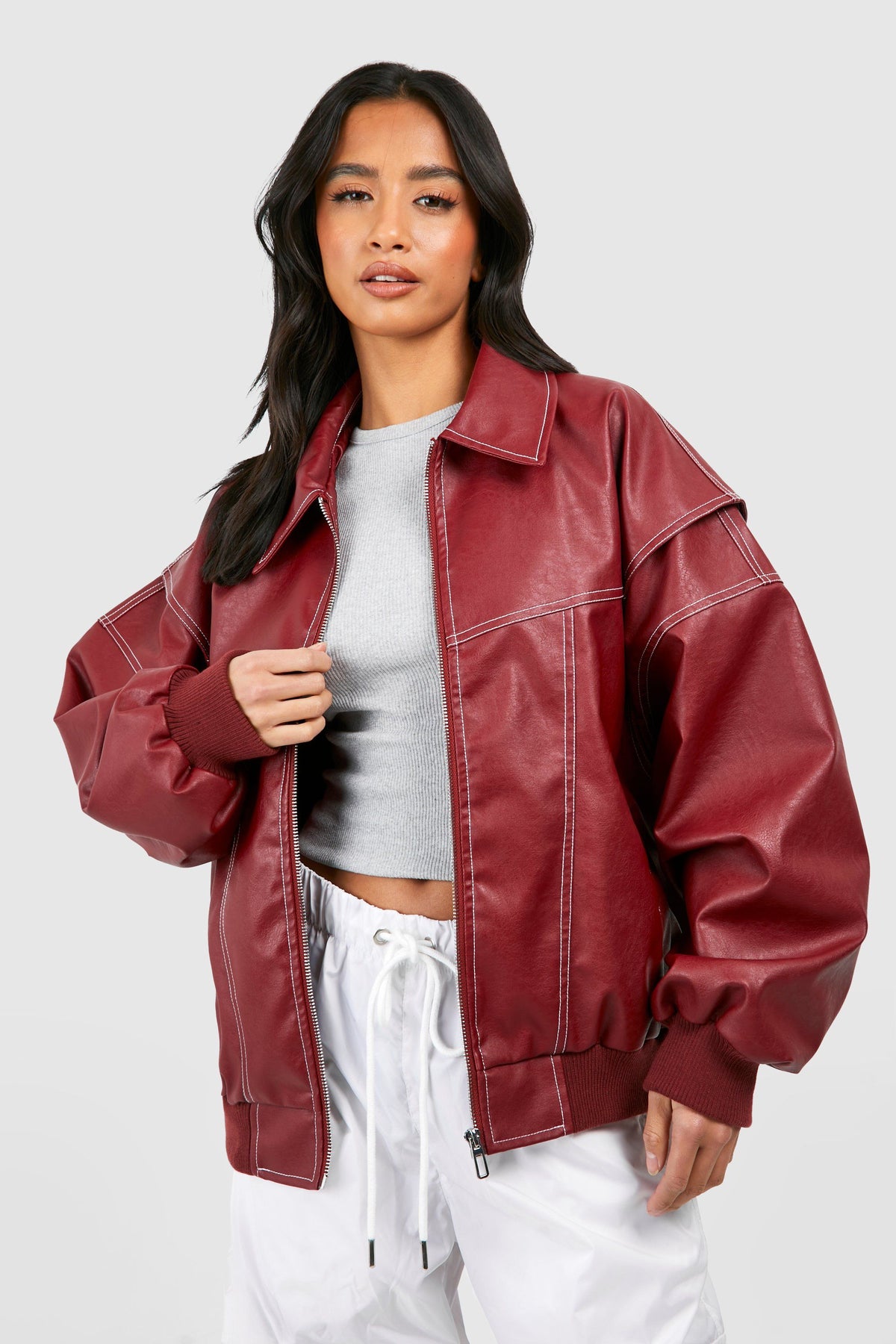 VIBELARA | CAZADORA BOMBER OVERSIZE