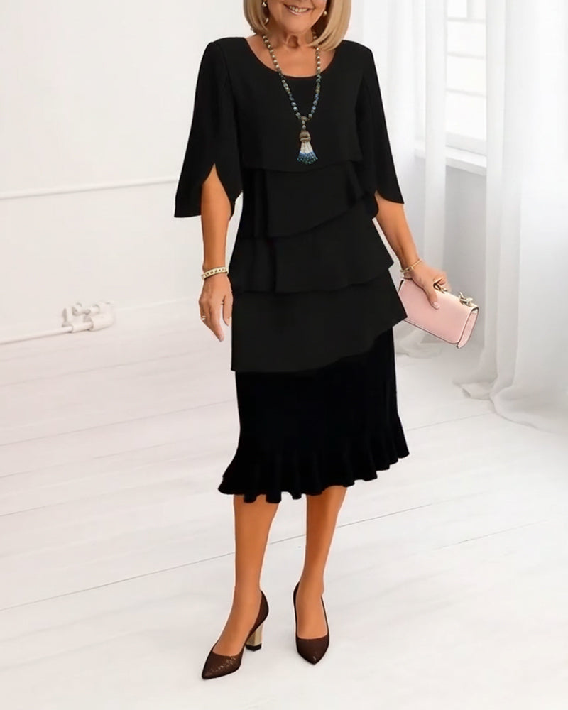 Sofia – Vestido elegante y vaporoso con volantes
