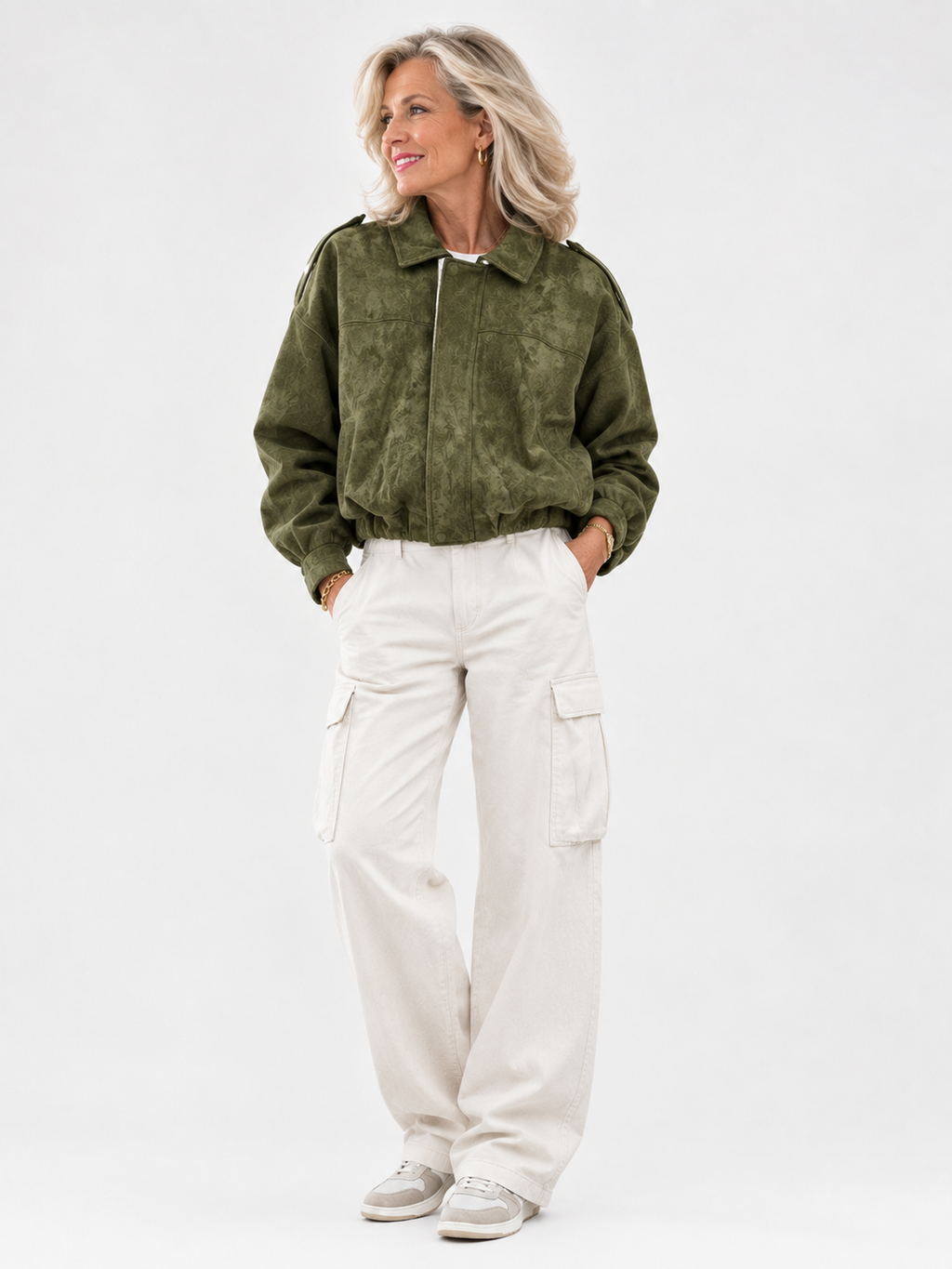 VIBELARA | CHAQUETA DE ANTE SINTÉTICO