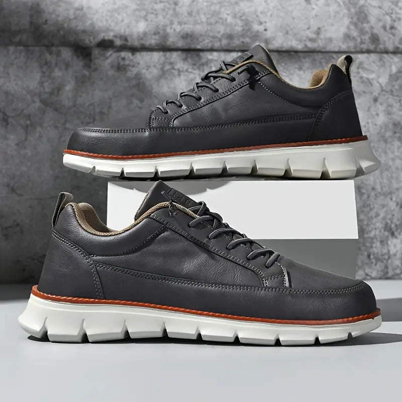 VIBELARA | SNEAKERS DE CUERO CON SOPORTE