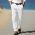 VIBELARA | PANTALÓN DE HOMBRE DE LUJO EN LINO PREMIUM