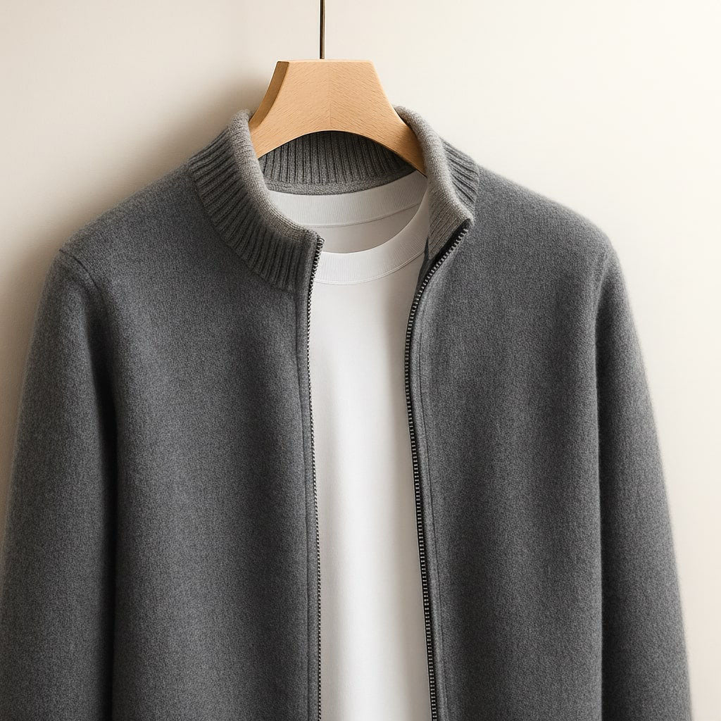 VIBELARA | JERSEY CON CREMALLERA PARA HOMBRE