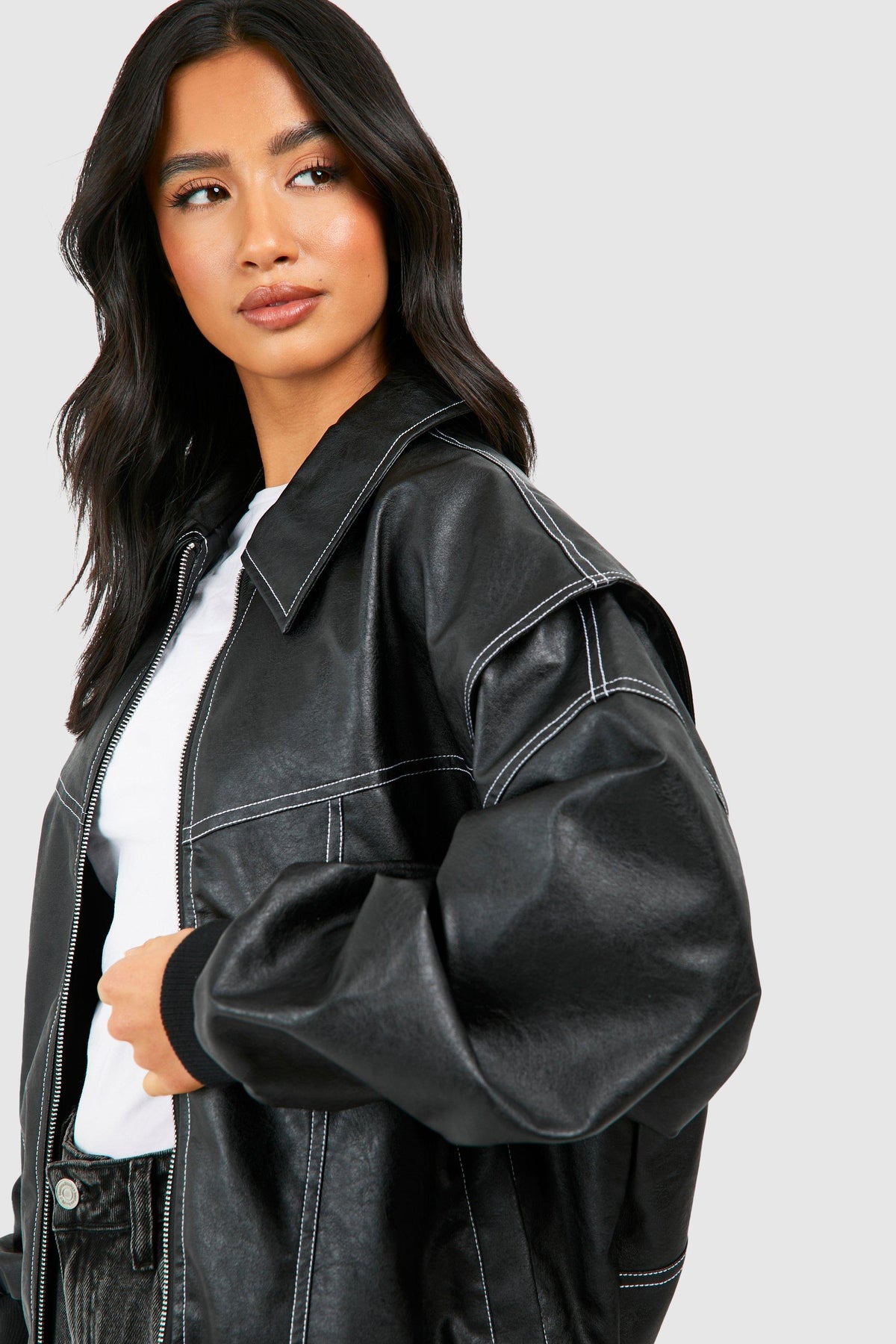 VIBELARA | CAZADORA BOMBER OVERSIZE