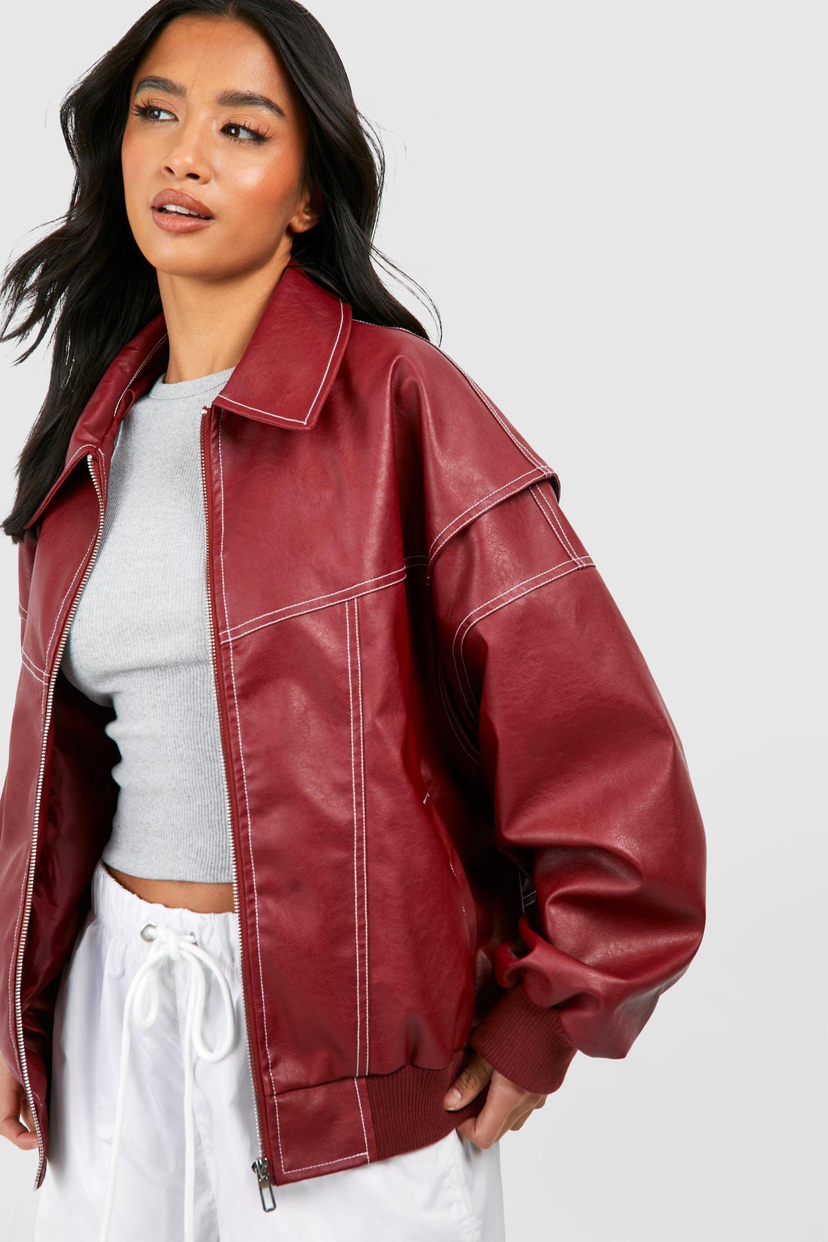 VIBELARA | CAZADORA BOMBER OVERSIZE