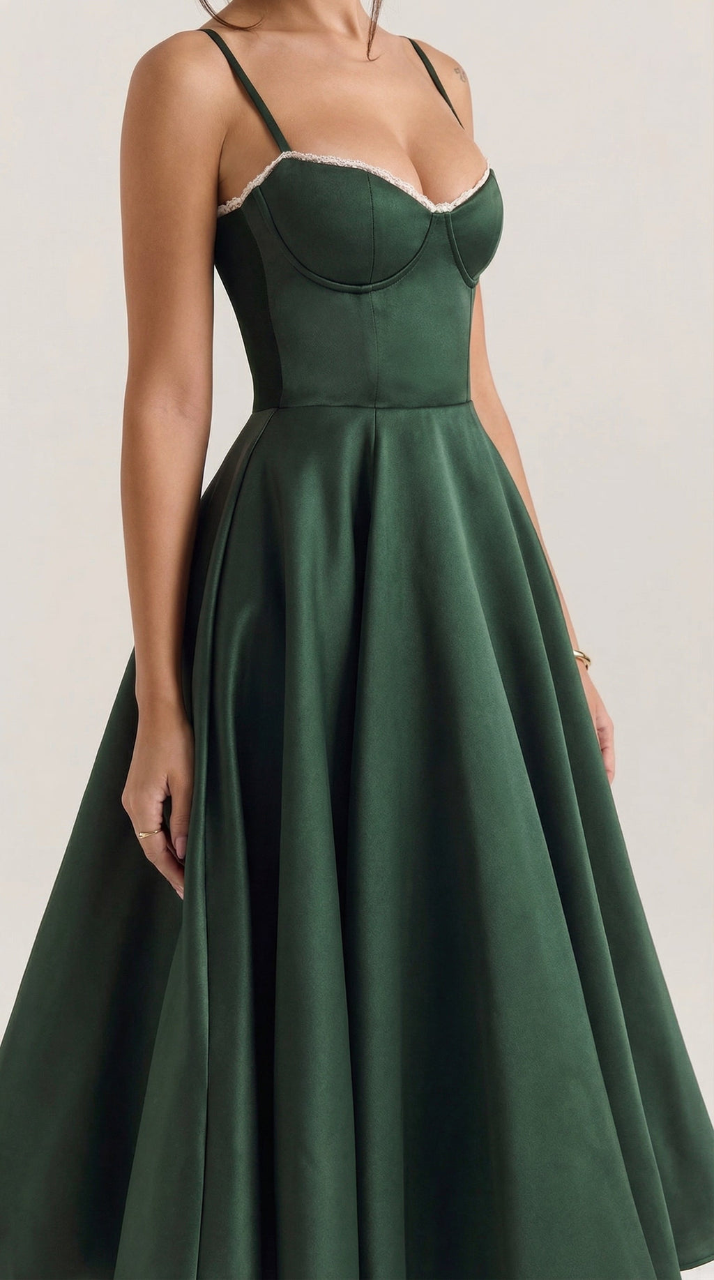 Vestido midi Isolde de tul