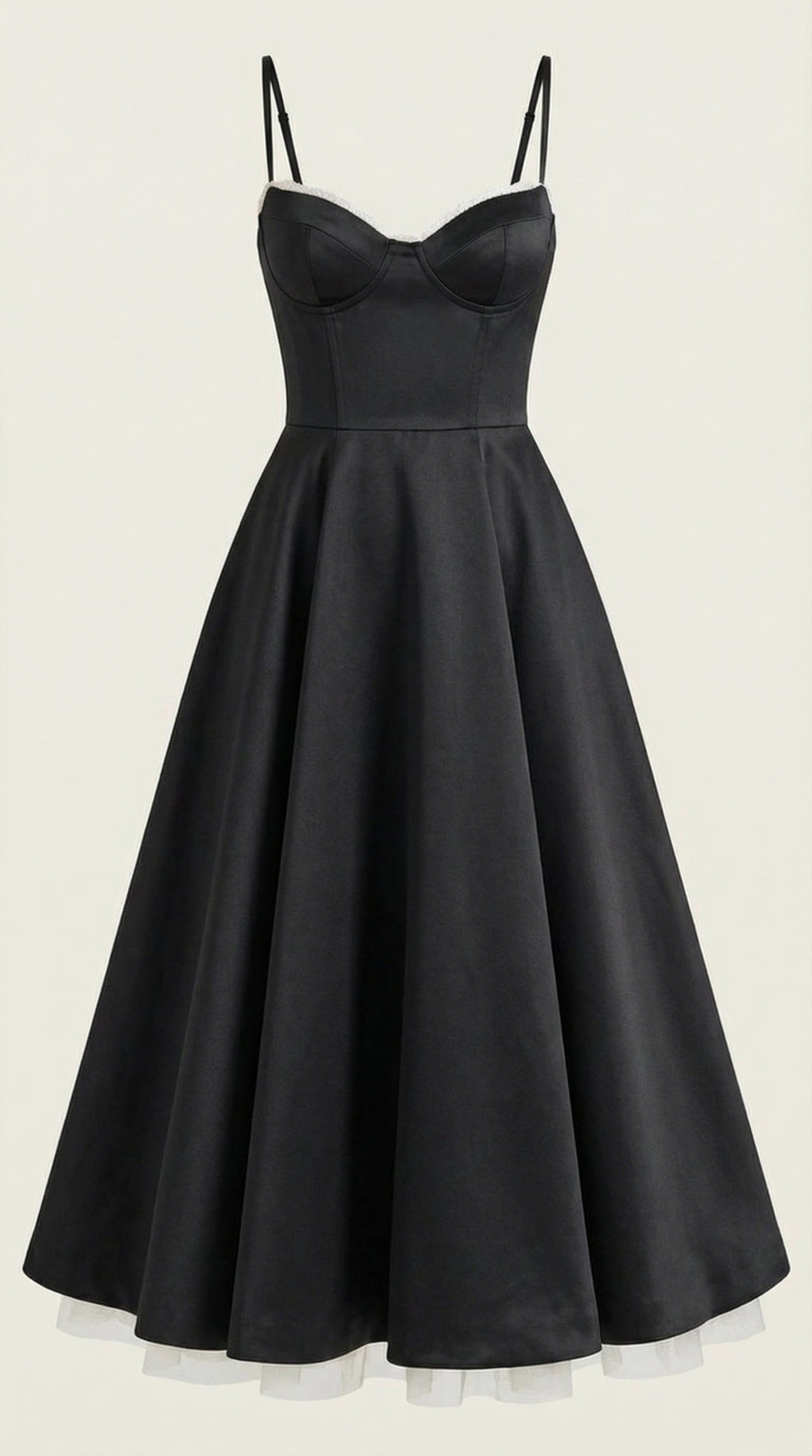 Vestido midi Isolde de tul