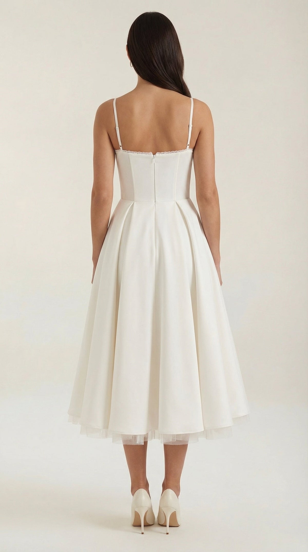 Vestido midi Isolde de tul