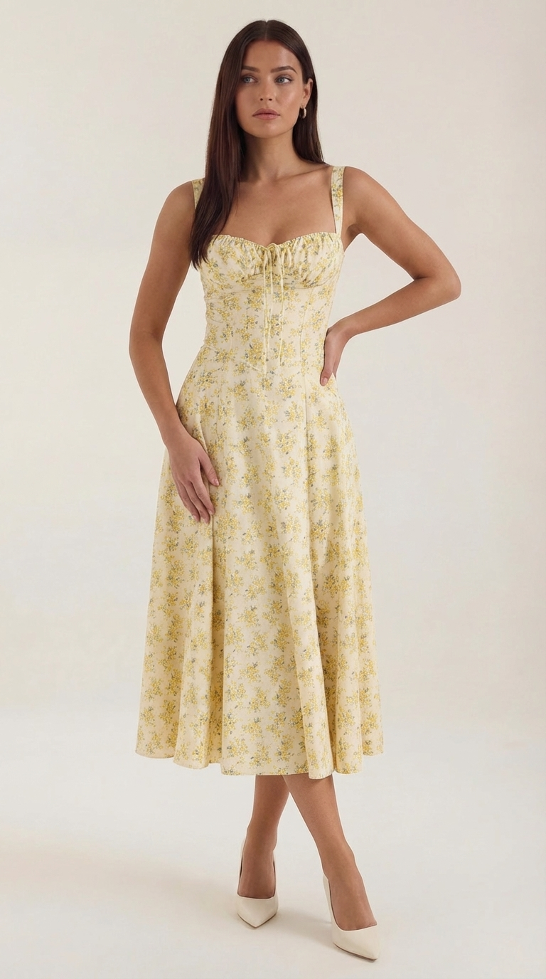 Vestido Midi Julia - Alta Calidad