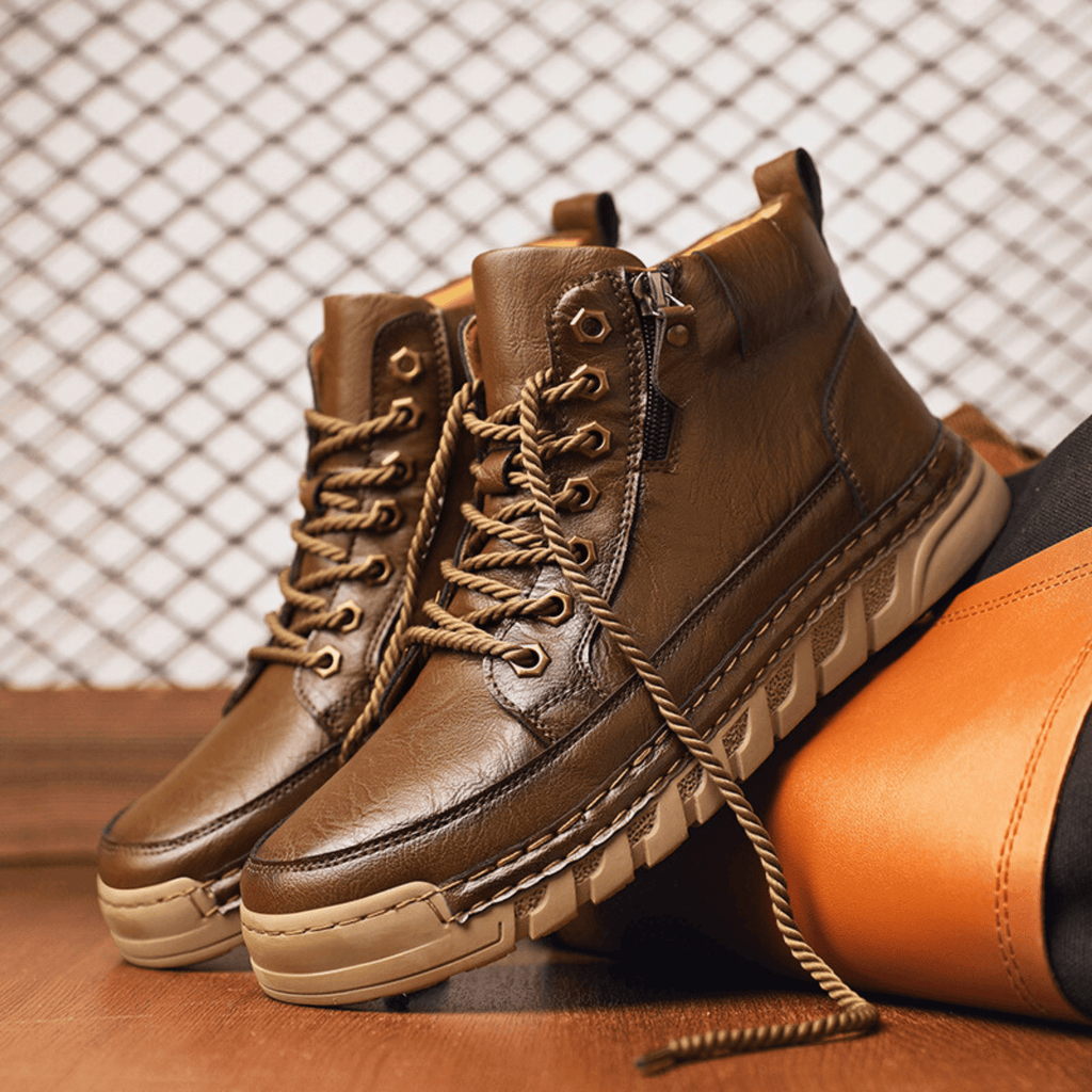 VIBELARA | BOTAS DE CUERO PARA HOMBRE
