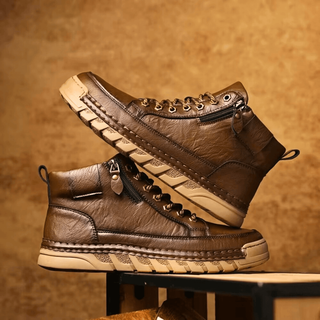 VIBELARA | BOTAS DE CUERO PARA HOMBRE