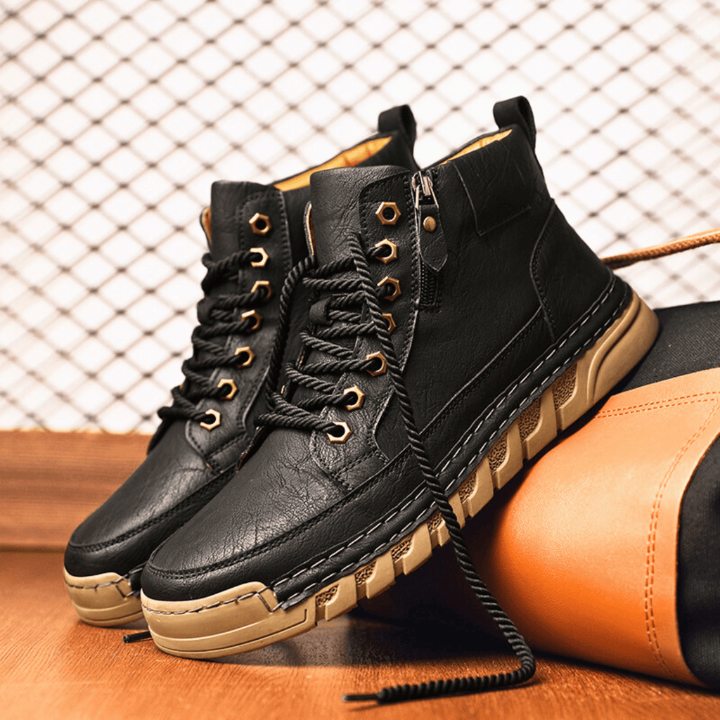 VIBELARA | BOTAS DE CUERO PARA HOMBRE