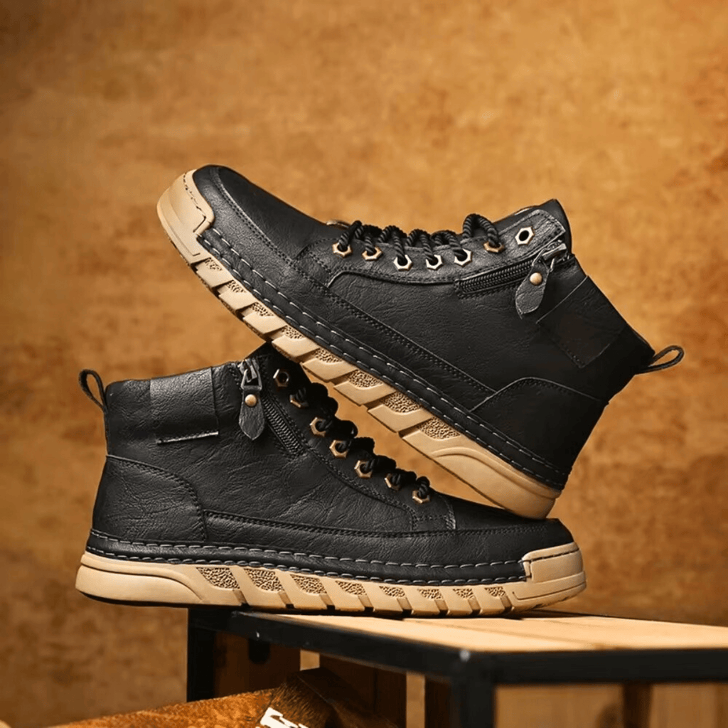 VIBELARA | BOTAS DE CUERO PARA HOMBRE