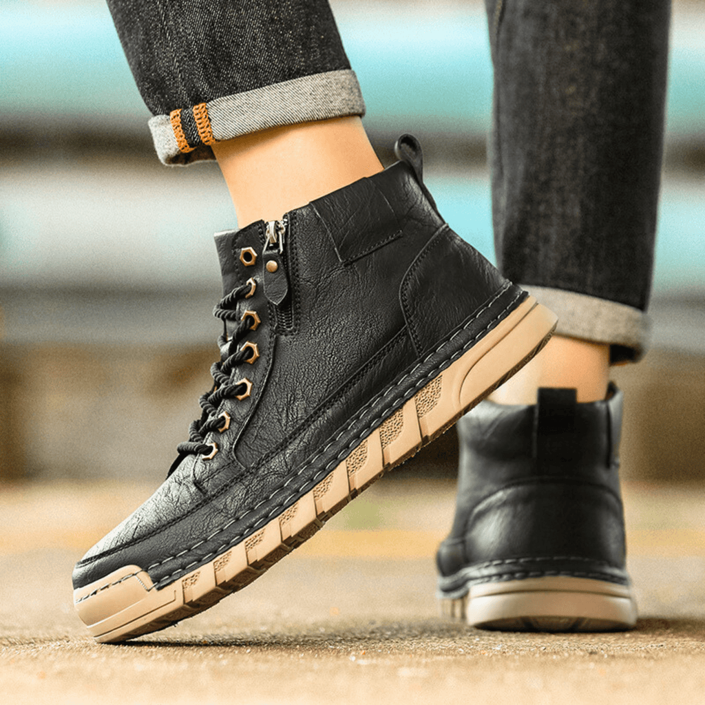 VIBELARA | BOTAS DE CUERO PARA HOMBRE