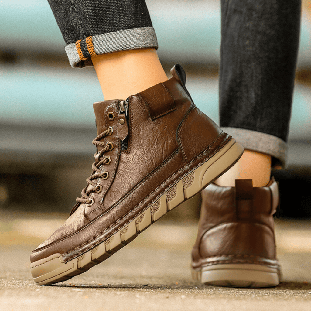 VIBELARA | BOTAS DE CUERO PARA HOMBRE