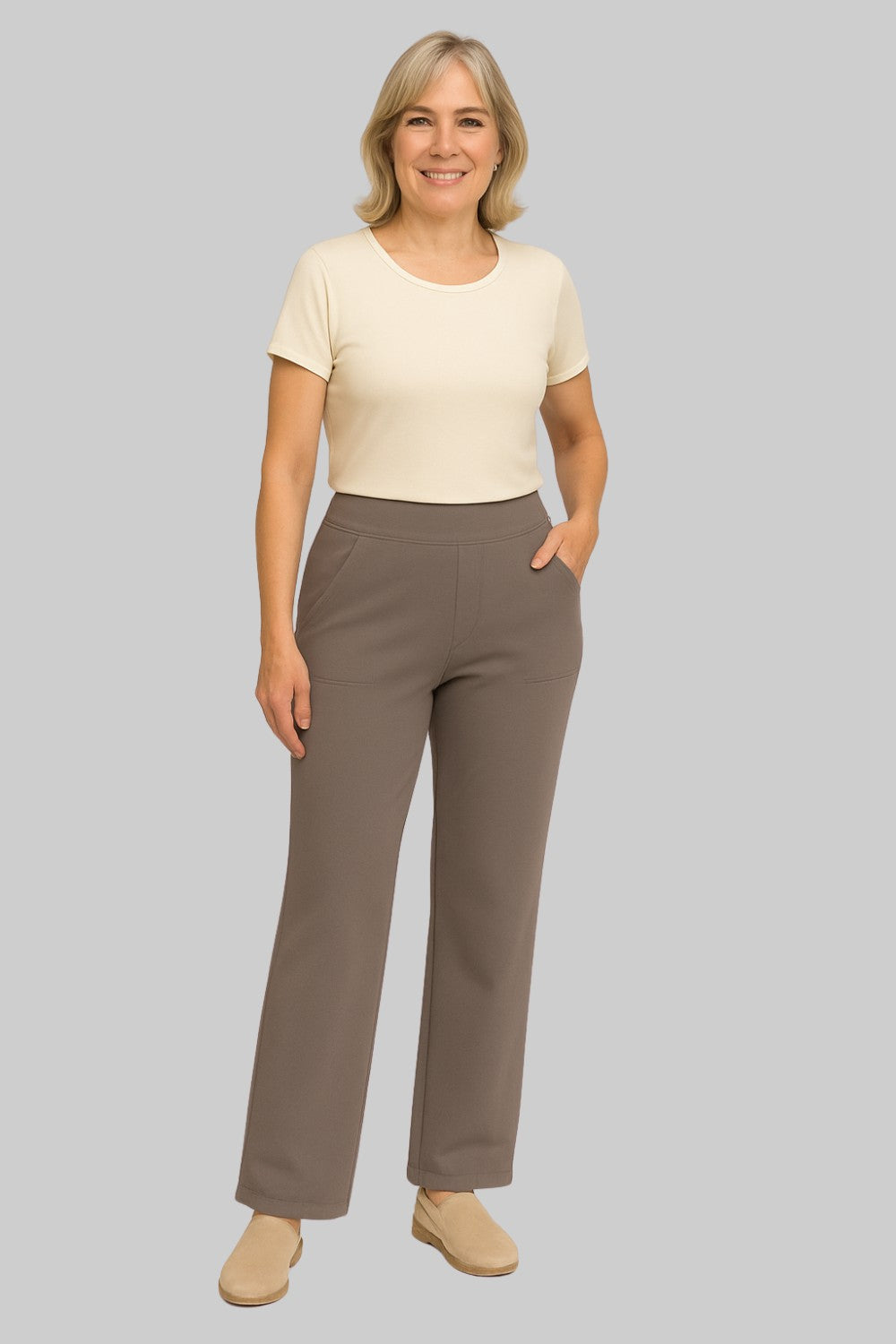 VIBELARA | PANTALÓN ELÁSTICO Y CÓMODO